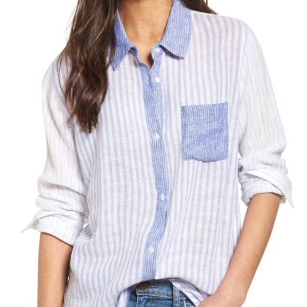 Rails Striped Button Down